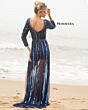 Primavera Couture 3777 Plunging V-Neck Beaded Romper