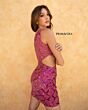 Primavera Couture 3504 Cutout Waist One Shoulder Dress