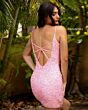 Primavera Couture 3572 Strappy Back Sequin Dress