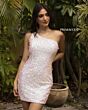 Primavera Couture 3573 Strappy Back One Shoulder Dress
