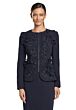 Alexander by Daymor 2040-46 Beaded Peplum Knee-Length Dress