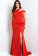 Jovani 04222 High Slit One Shoulder Dress