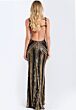 Jovani 43953 Deep V-Neckline Embellished Column Dress