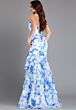 Jovani 48331 Layered Skirt Lace-Up Dress