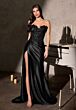 LaDivine CDS567 Drape Skirt with Side Tail Dress