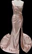 Ava Presley 40031 Embellished Corset One Shoulder Dress