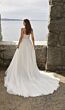 Mori Lee 12618 Nitza Ruched Narrow Plunging Neck Bridal Dress†