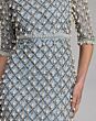 Mac Duggal 10099 Three-Quarter Sleeves Embellished Dress