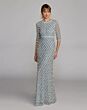 Mac Duggal 10099 Three-Quarter Sleeves Embellished Dress