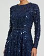 Mac Duggal 11782 Feather Skirt Paillettes Dress
