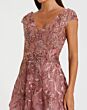 Mac Duggal 20263 Beaded Embroidery V-Neck Dress