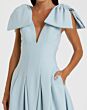 Mac Duggal 21046 V-Neck Bow Shoulder A-Line Dress