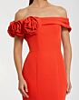 Mac Duggal 21104 Off-The-Shoulder Rosette Neck Mermaid Dress