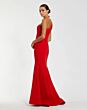 Mac Duggal 2304 Floral One-Shoulder Asymmetric Mermaid Dress
