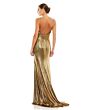 Mac Duggal 26408 Plunging Neckline Metallic Dress