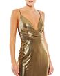 Mac Duggal 26408 Plunging Neckline Metallic Dress