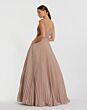 Mac Duggal 30773 V-Neck Pleated Georgette Formal Gown