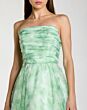 Mac Duggal 30783 Floral Chiffon Strapless A-Line Prom Dress