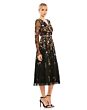Mac Duggal 35103 Long Sleeve Embroidered Dress