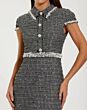 Mac Duggal 37070 Cap Sleeve Beaded Waist Dress