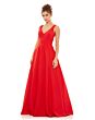 Ieena for Mac Duggal 48924 V-Neck with Pockets Dress