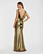 Ieena for Mac Duggal 49087 Cowl Back Bateau Neck Dress