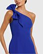 Mac Duggal 49862 Shoulder Bow Asymmetric Neck Long Party Dress