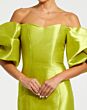 Mac Duggal 50677 Puff Sleeve Off The Shoulder Dress