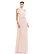 Ieena for Mac Duggal 55035 High Neck Ruched Dress