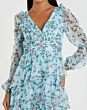 Mac Duggal 55880 Bishop Sleeve Floral Print Dress