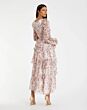 Mac Duggal 55880 Bishop Sleeve Floral Print Dress