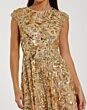 Mac Duggal 5647 Jewel Neck Cap Sleeve Dress