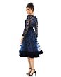 Mac Duggal 67007 Long Sleeve Tea-Length Formal Dress