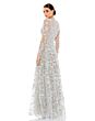 Mac Duggal 70224 Illusion Sleeve Floral Dress