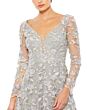 Mac Duggal 70224 Illusion Sleeve Floral Dress