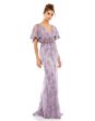 Mac Duggal 67493 Flare Sleeve Floral Dress