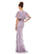 Mac Duggal 67493 Flare Sleeve Floral Dress