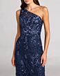 Mac Duggal 68606 One-Shoulder Embroidered Dress