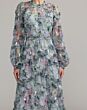 Mac Duggal 8098 Jewel Neckline Sheer Bishop Sleeves Dress