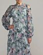 Mac Duggal 8098 Jewel Neckline Sheer Bishop Sleeves Dress