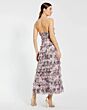 Mac Duggal 8137 Floral Strapless A-Line Ruffle Dress