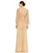 Mac Duggal 93841 Batwing Sleeve Embellished Dress