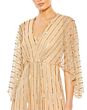 Mac Duggal 93841 Batwing Sleeve Embellished Dress