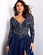 Jovani 39251 Illusion Bodice Plunging Neck Dress