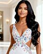 Jovani 48176 Deep V-Neckline Side Cutout Dress