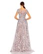 Mac Duggal 20405 Sheer Bodice Cap Sleeve Dress
