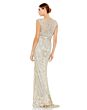 Mac Duggal 4908 Fringe Sleeve Embellished Dress