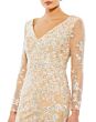 Mac Duggal 70239 Illusion Sleeves Floral Dress