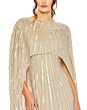 Mac Duggal 93869 Cape Sleeve Embellished Dress