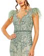 Mac Duggal 79230 Feather Sleeve Dress